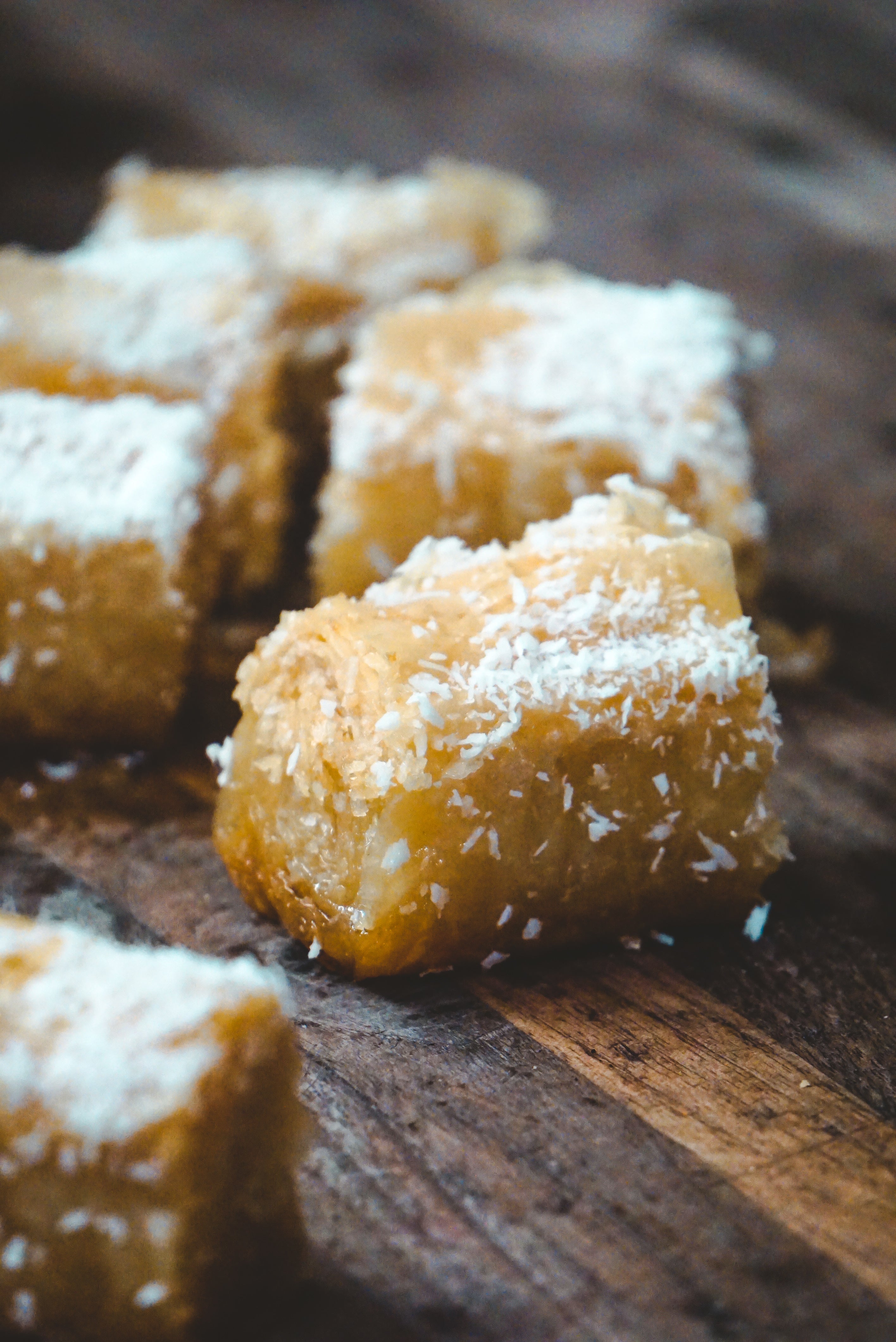 coconut baklava bites